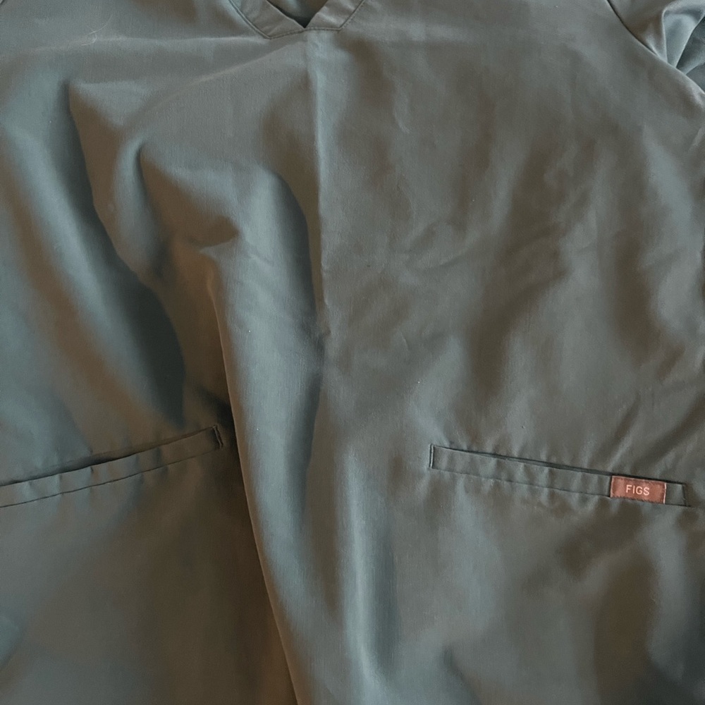 Teal Scrubs Figs (M top and MT Pants)